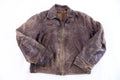 1940’s Timme Alpaca Pile Brown Horse Hide Leather Jacket product image 1