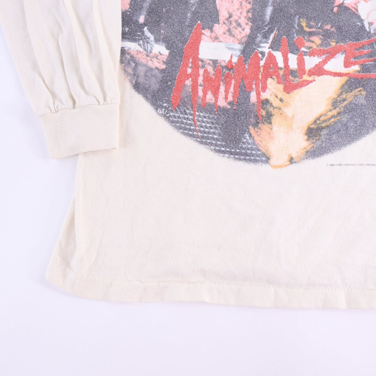1985 KISS Animalize Tour LS T-shirt product image 3