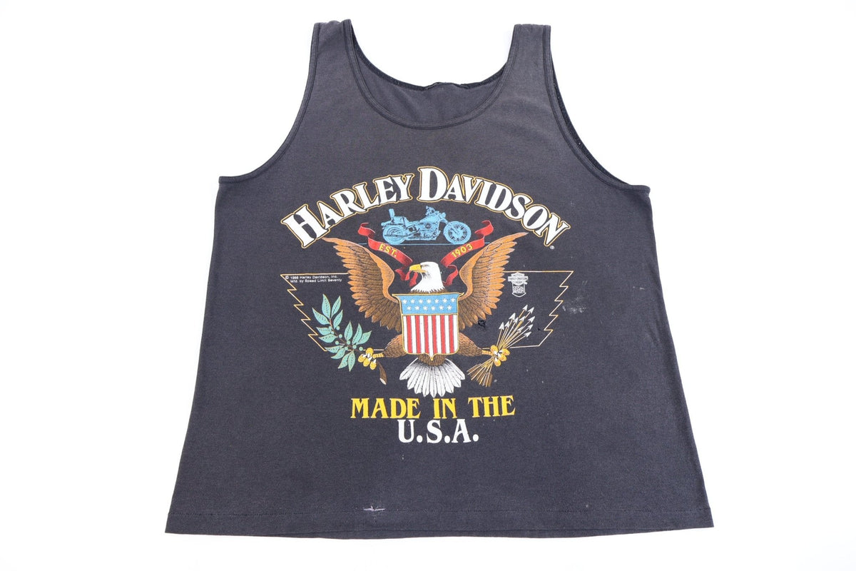 1988 Harley Davidson Motorcycles Made In The USA Tank Top