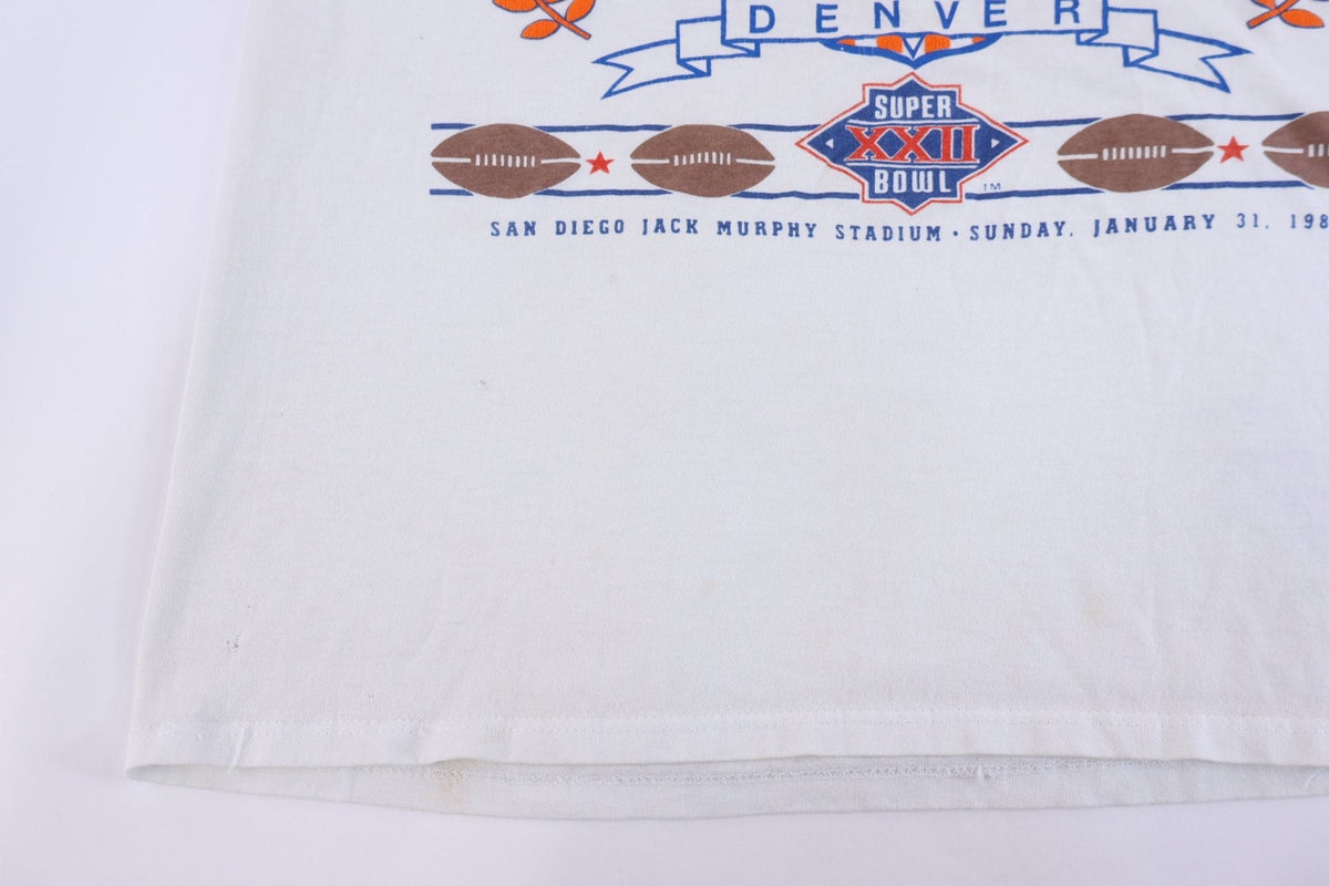 1988 Super Bowl Denver Broncos Football T-shirt product image 3