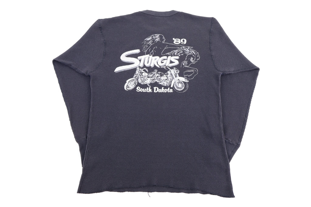 1989 Black Hills Rally Sturgis Thermal LS T-shirt product image 2