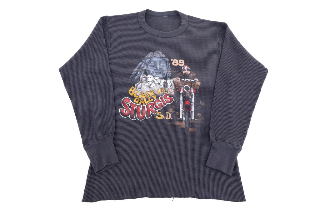 1989 Black Hills Rally Sturgis Thermal LS T-shirt product image 1