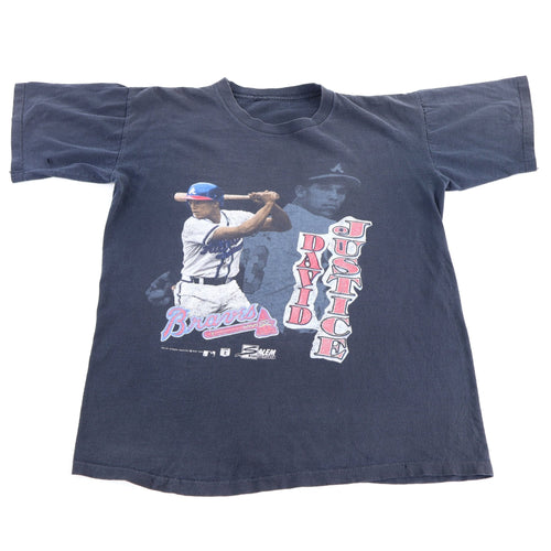 1989 David Justice Atlanta Braves T-shirt product image 1