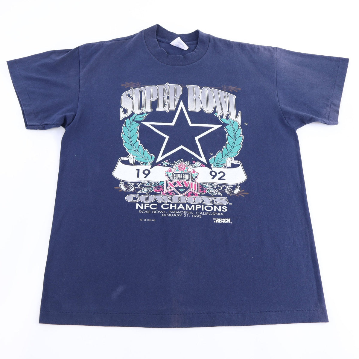 1992 Dallas Cowboys Football Super Bowl NFC Champs T-shirt product image 1