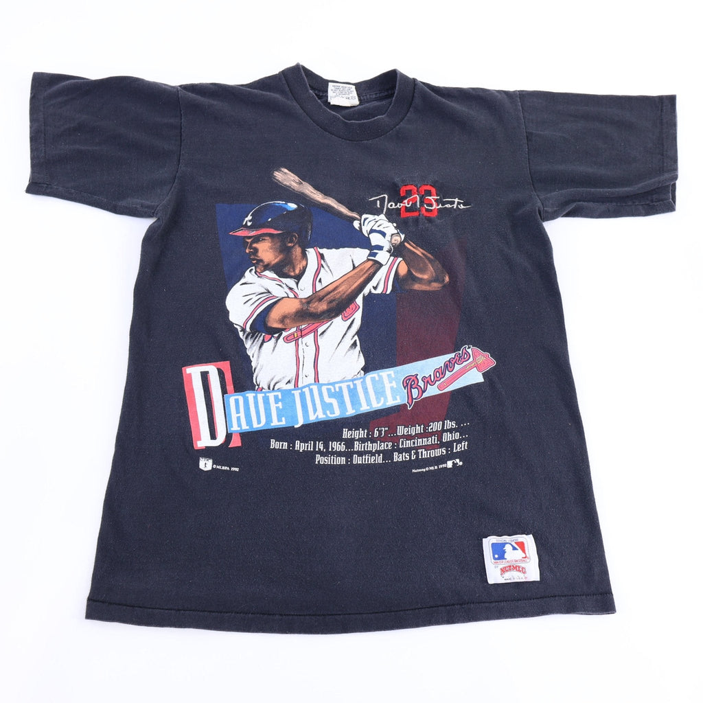 1992 Dave Justice Atlanta Braves Baseball T-shirt product image 1