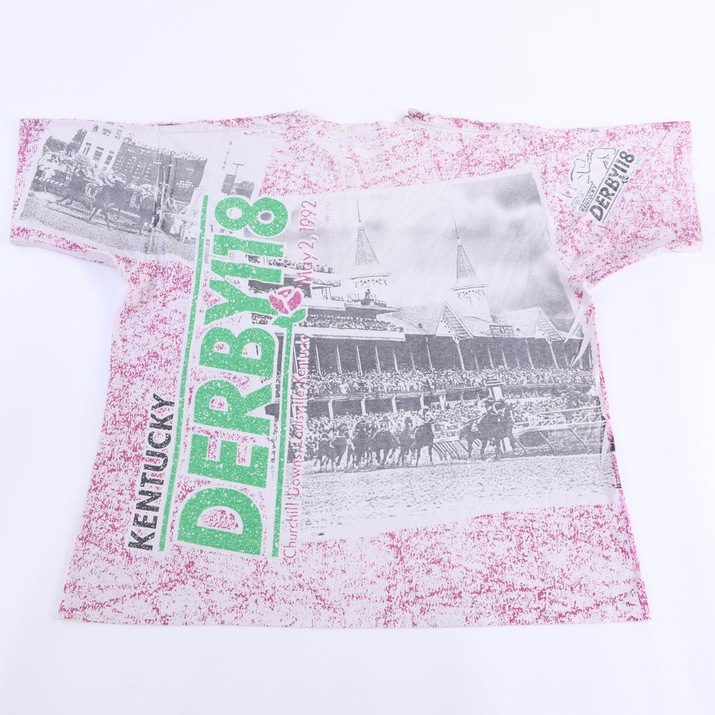 1992 Kentucky Derby All Over Graphic T-shirt product image 2