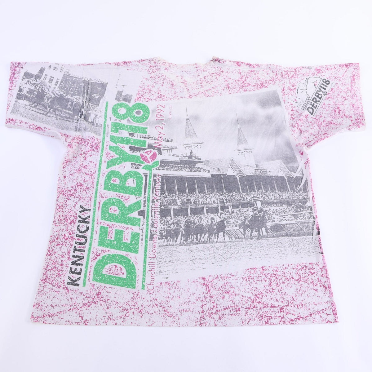 1992 Kentucky Derby All Over Graphic T-shirt product image 2