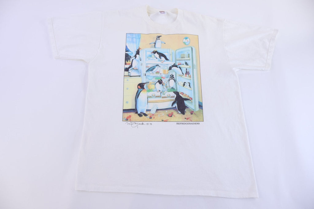 1993 Monte Dolack Refridgeraiders Penguins Graphic T-shirt product image 1