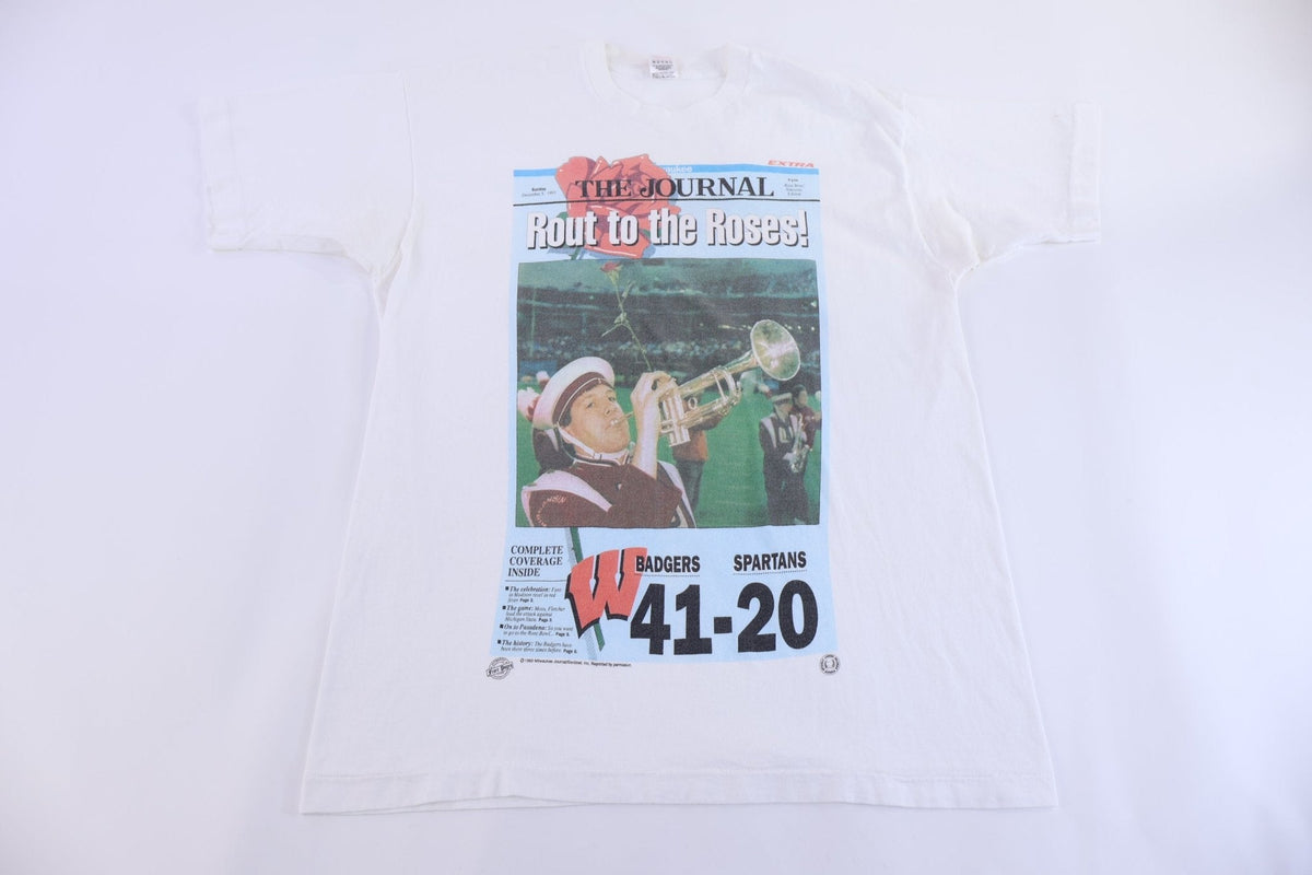 1993 The Journal Badgers Vs Spartans Football T-shirt product image 1