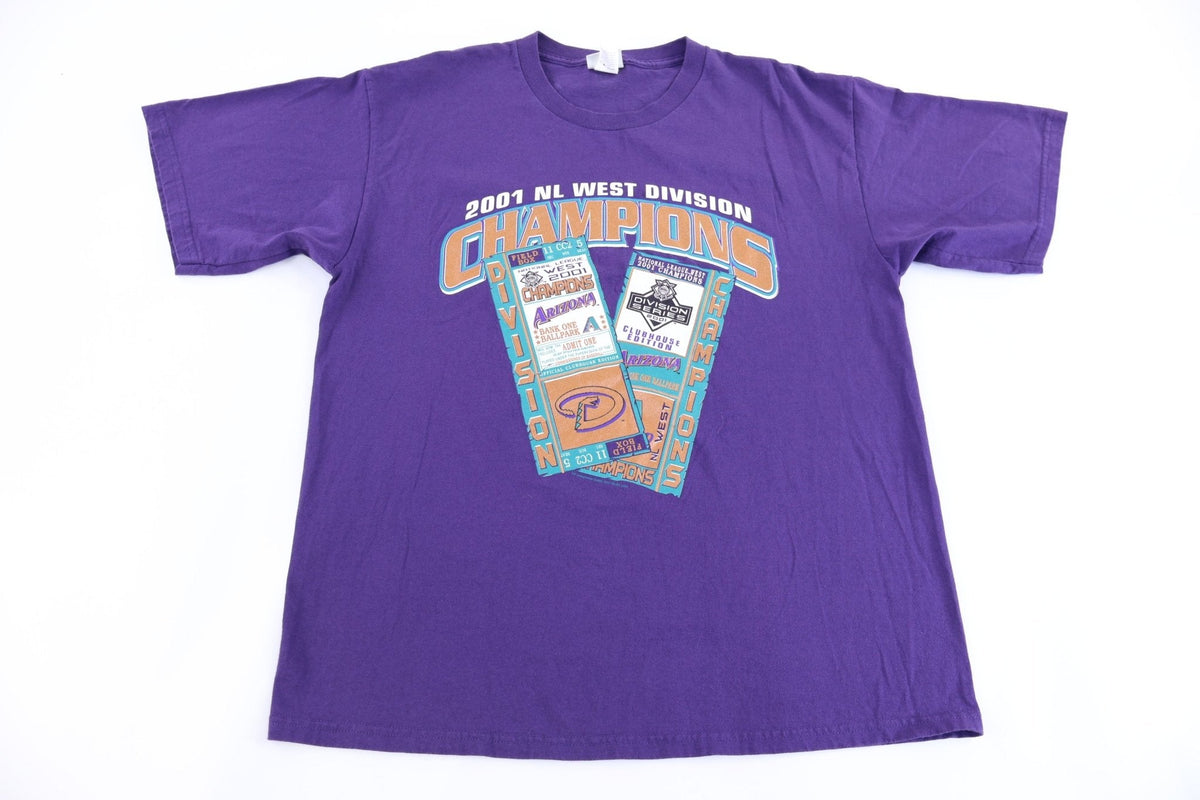 2001 Arizona Diamondbacks NL West Division Champions T-shirt product image 1