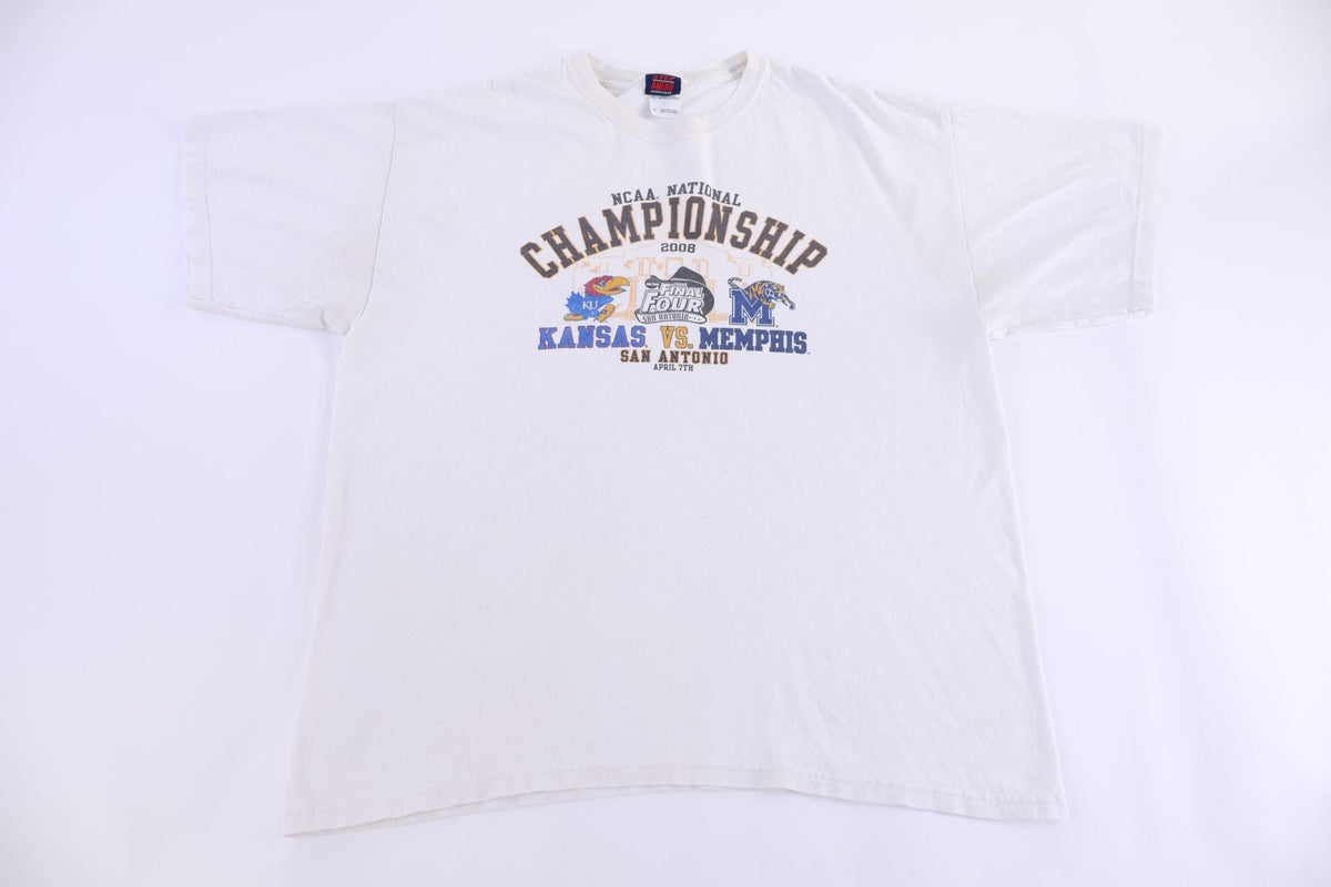 2008 NCAA Kansas Vs Memphis National Championship T-shirt product image 1