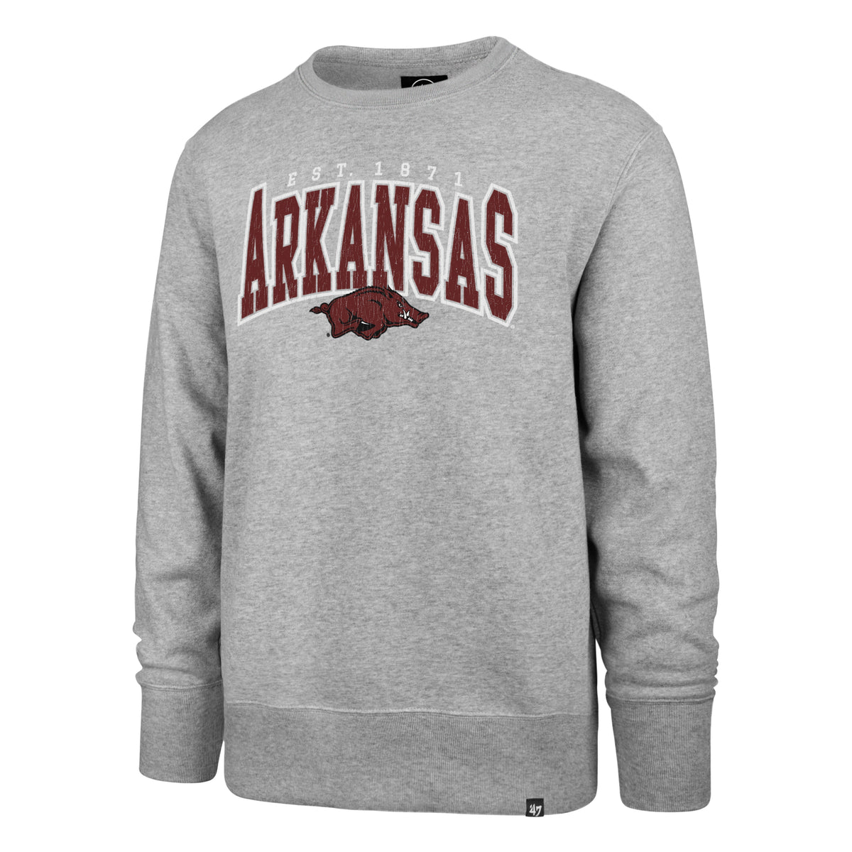 ARKANSAS RAZORBACKS VARSITY BLOCK '47 HEADLINE CREW product image 1