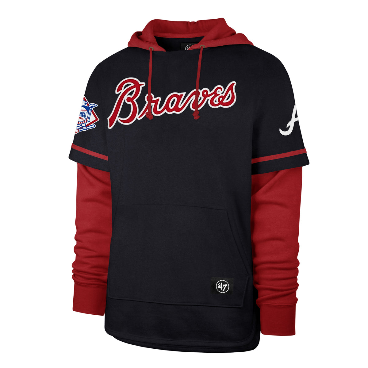 ATLANTA BRAVES TRIFECTA '47 SHORTSTOP PULLOVER HOOD product image 1