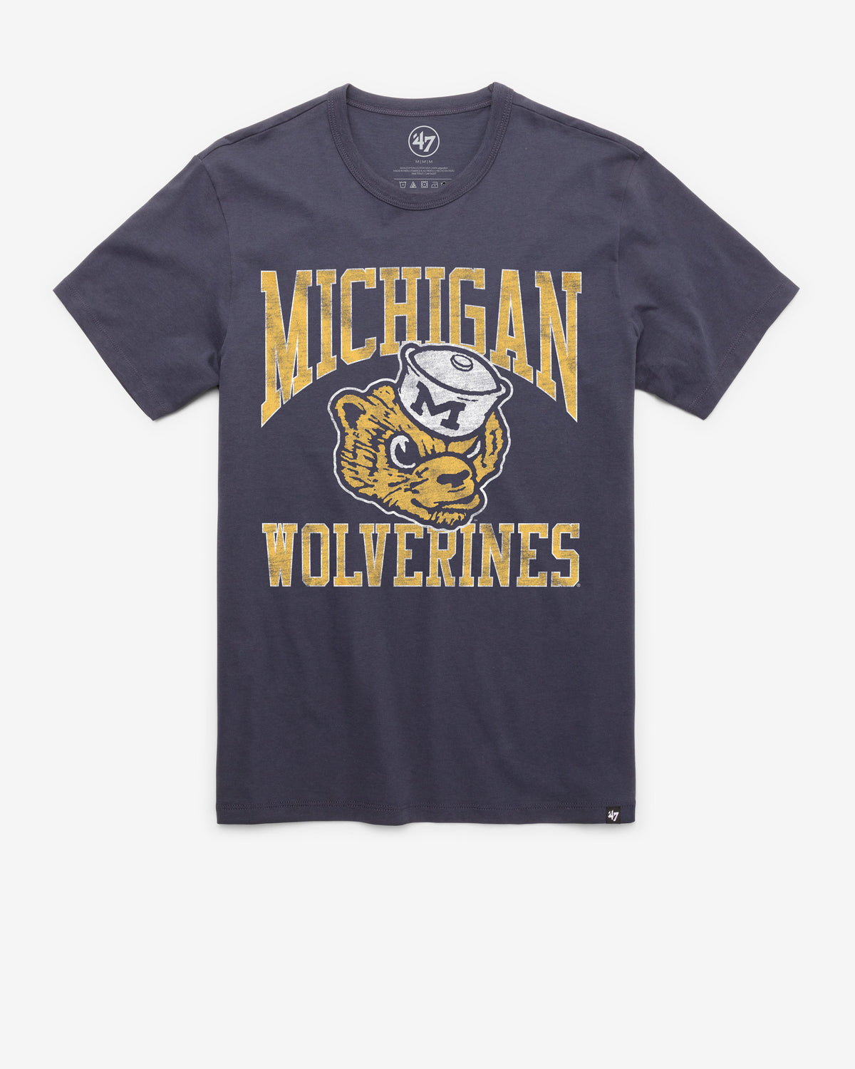 MICHIGAN WOLVERINES VINTAGE BIG UPS '47 FRANKLIN TEE MEN product image 1