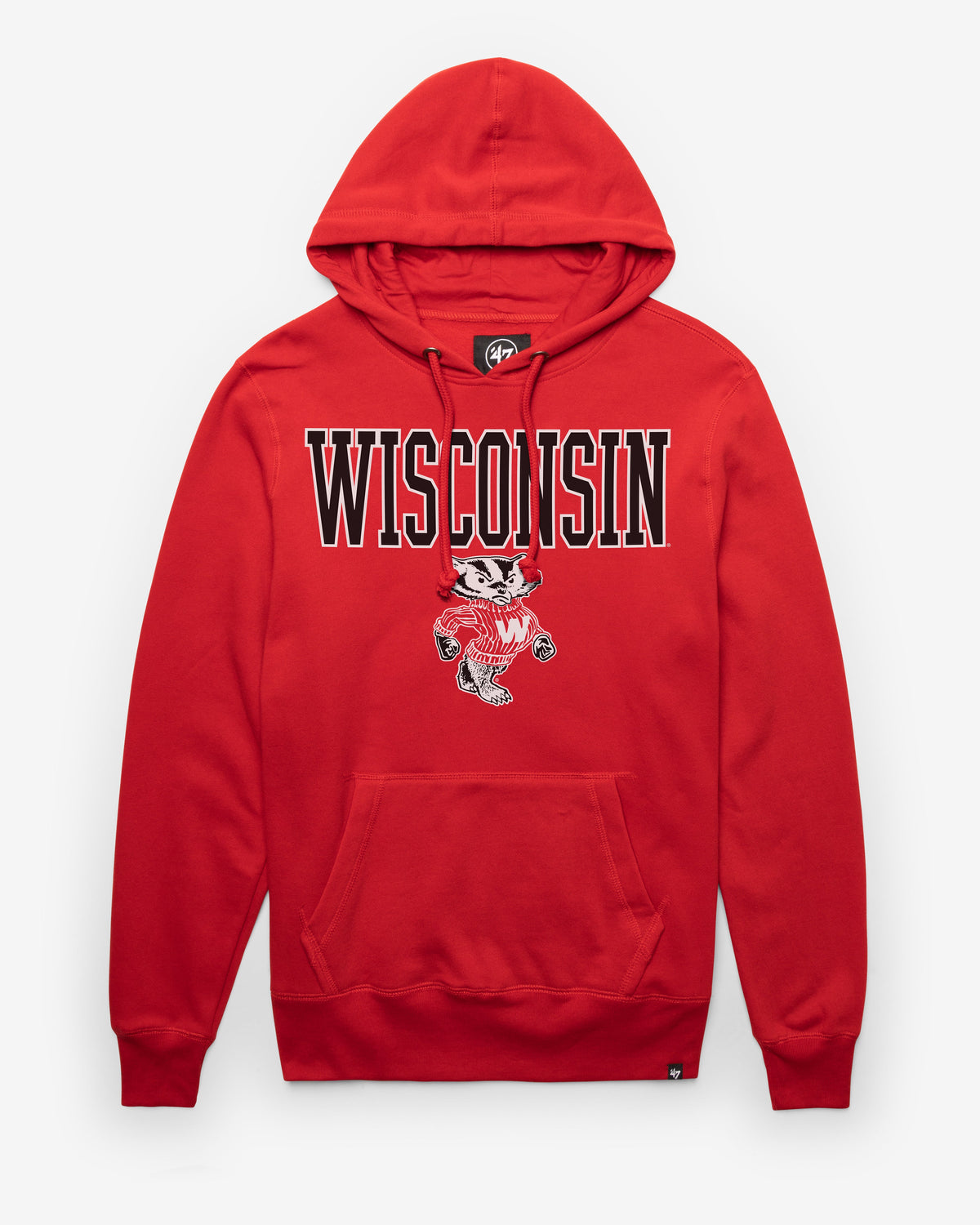 WISCONSIN BADGERS VINTAGE STRAIGHT BLOCK '47 HEADLINE HOOD product image 1