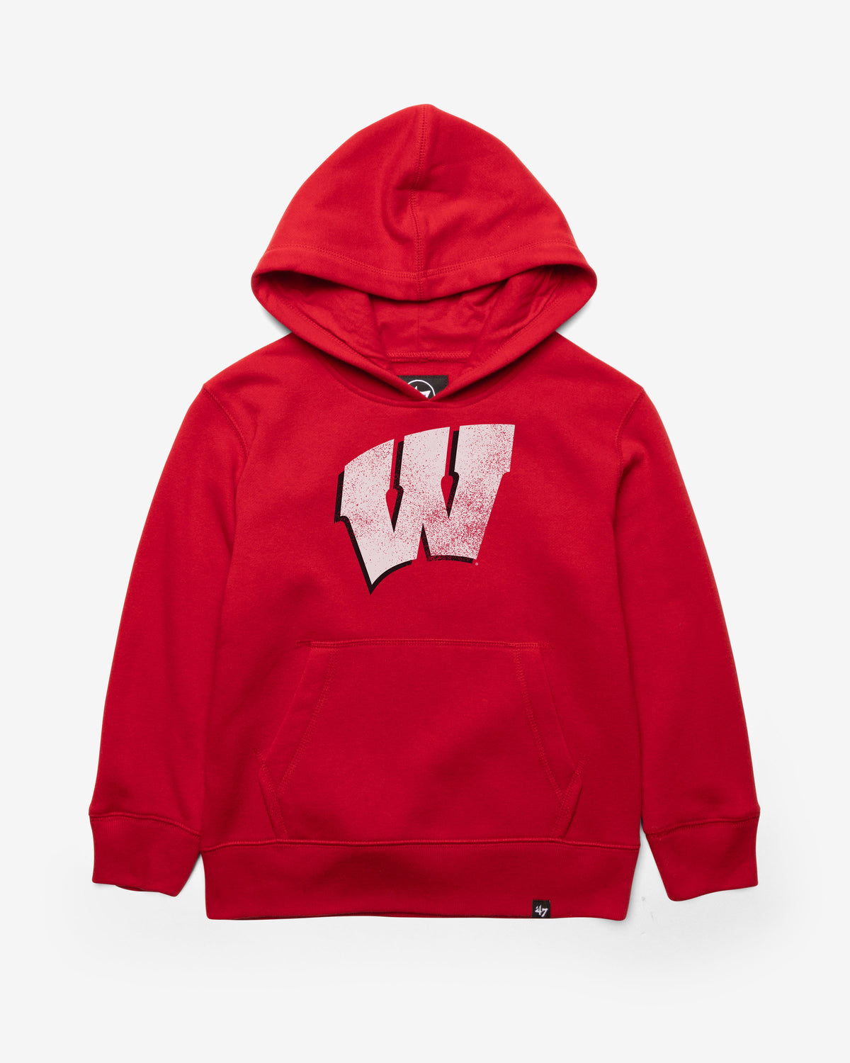WISCONSIN BADGERS DISTRESSED IMPRINT '47 KID'S HEADLINE HOOD product image 1