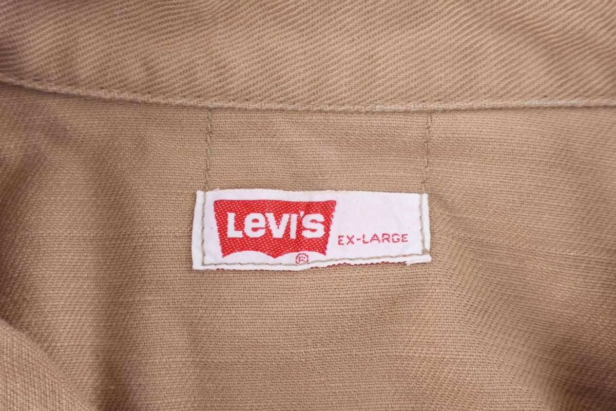 70's Levi's White Tab Brown LS Button Down