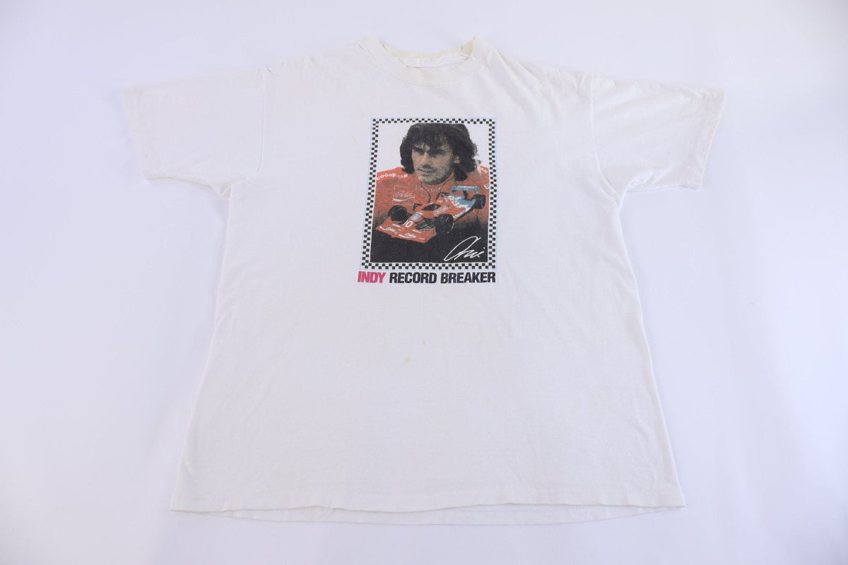 80's Arie Luyendyk Indy Record Breaker Racing T-shirt product image 1