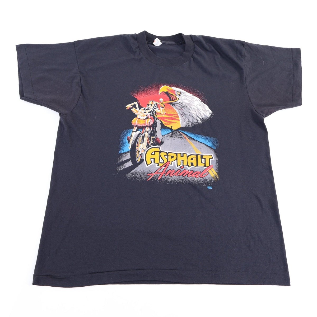 80's Asphalt Animal Biker Graphic T-shirt product image 1