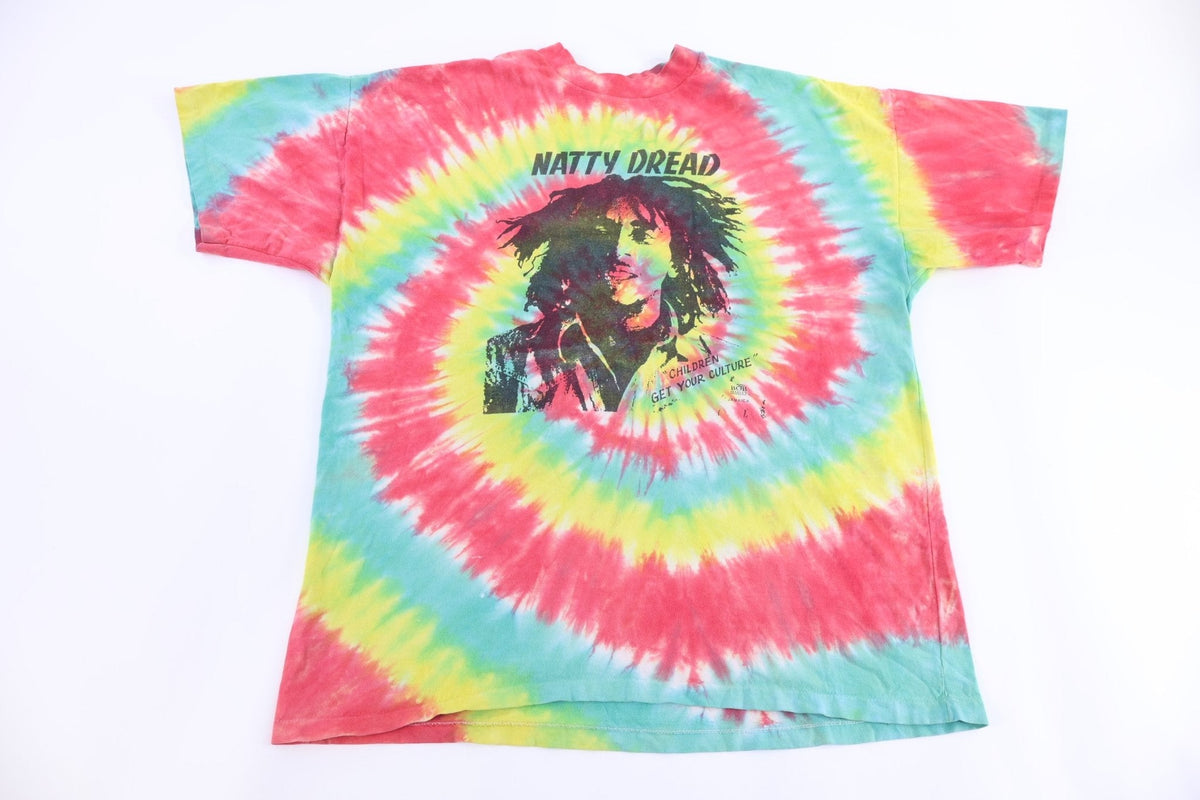 80's Bob Marley Tuff Gong Tie Dye T-shirt product image 1