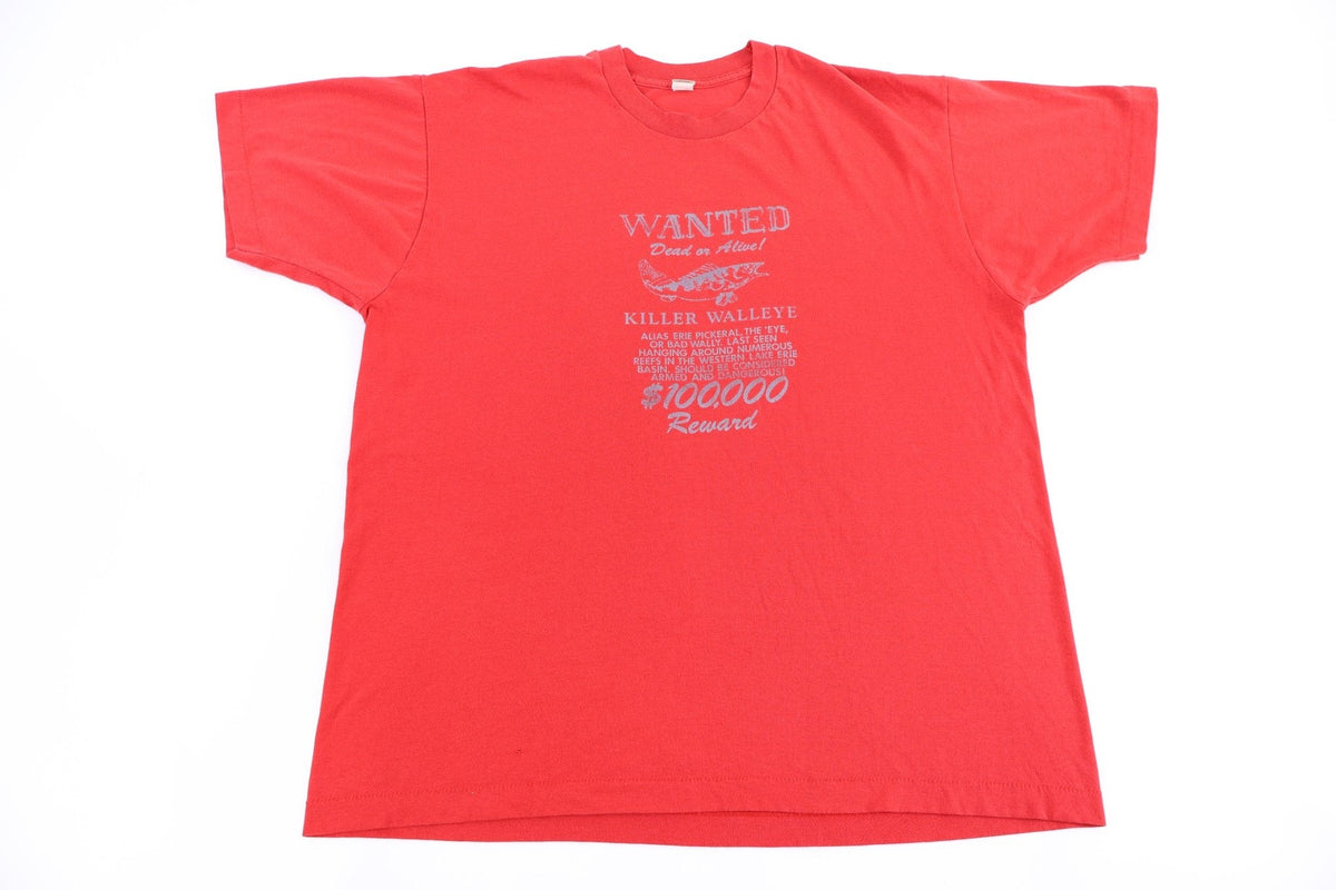 80's Wanted Dead or Alive Killer Walleye T-shirt product image 1