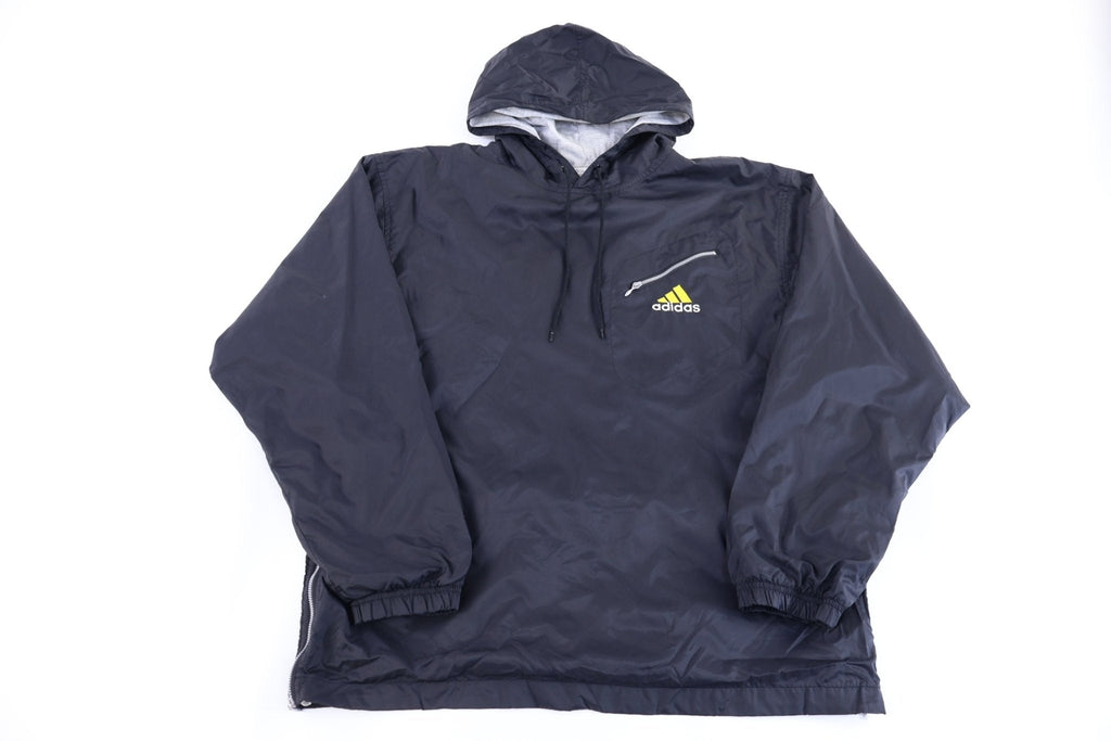 90's Adidas Embroidered Logo Black Pullover Windbreaker product image 1
