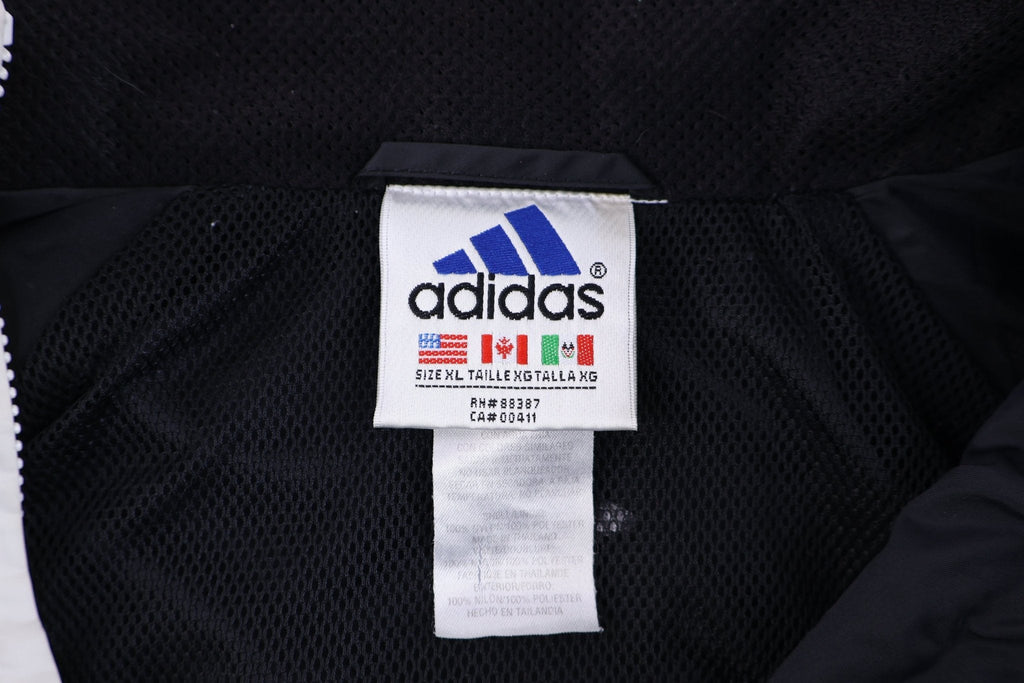 90's Adidas Embroidered Logo Black & White Jacket product image 3