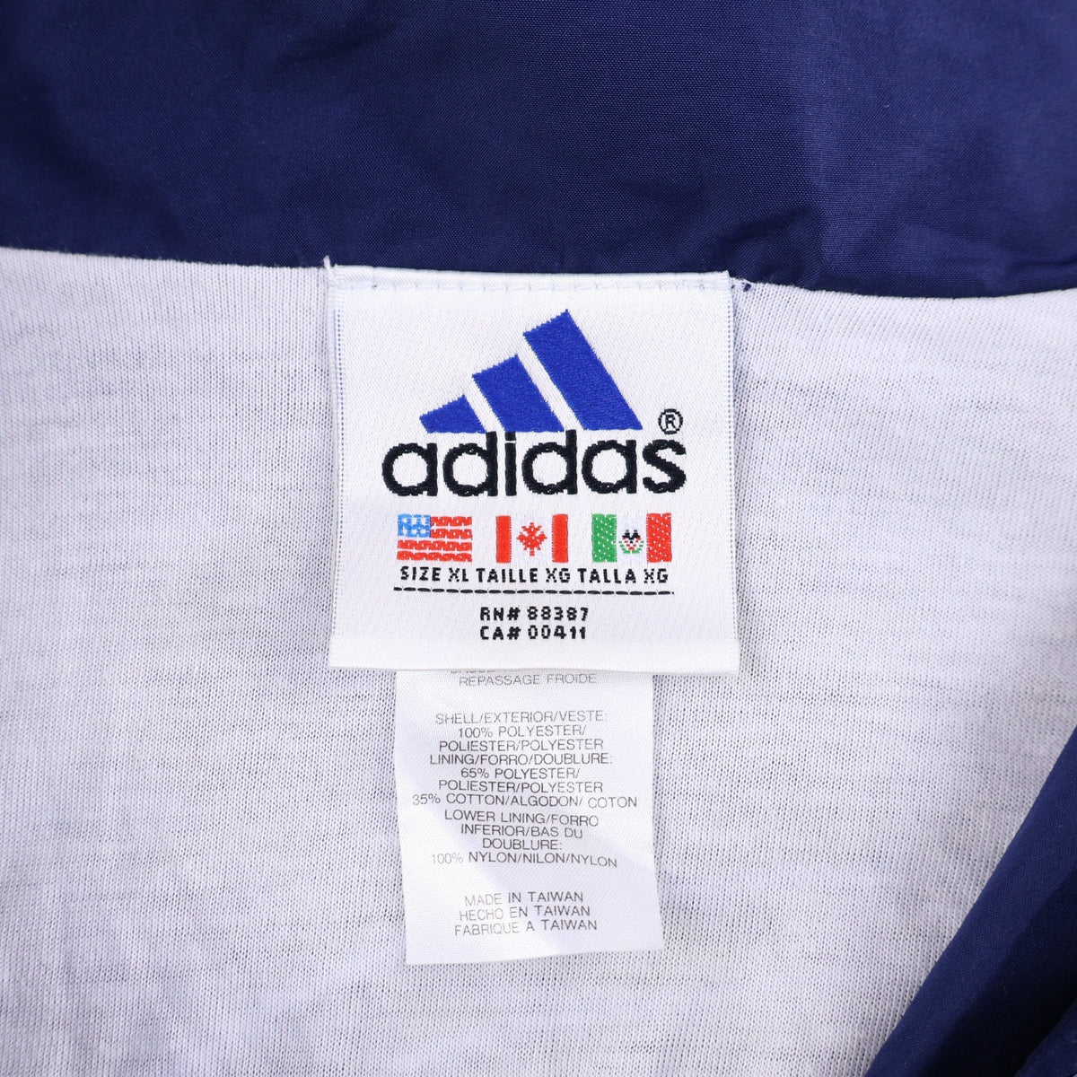 90's Adidas Embroidered Logo Full Zip Jacket product image 3
