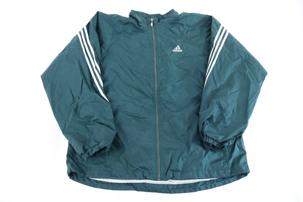 90's Adidas Embroidered Logo Green Full Zip Jacket product image 1