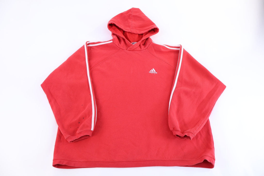 90's Adidas Embroidered Logo Red Pullover Hoodie product image 1