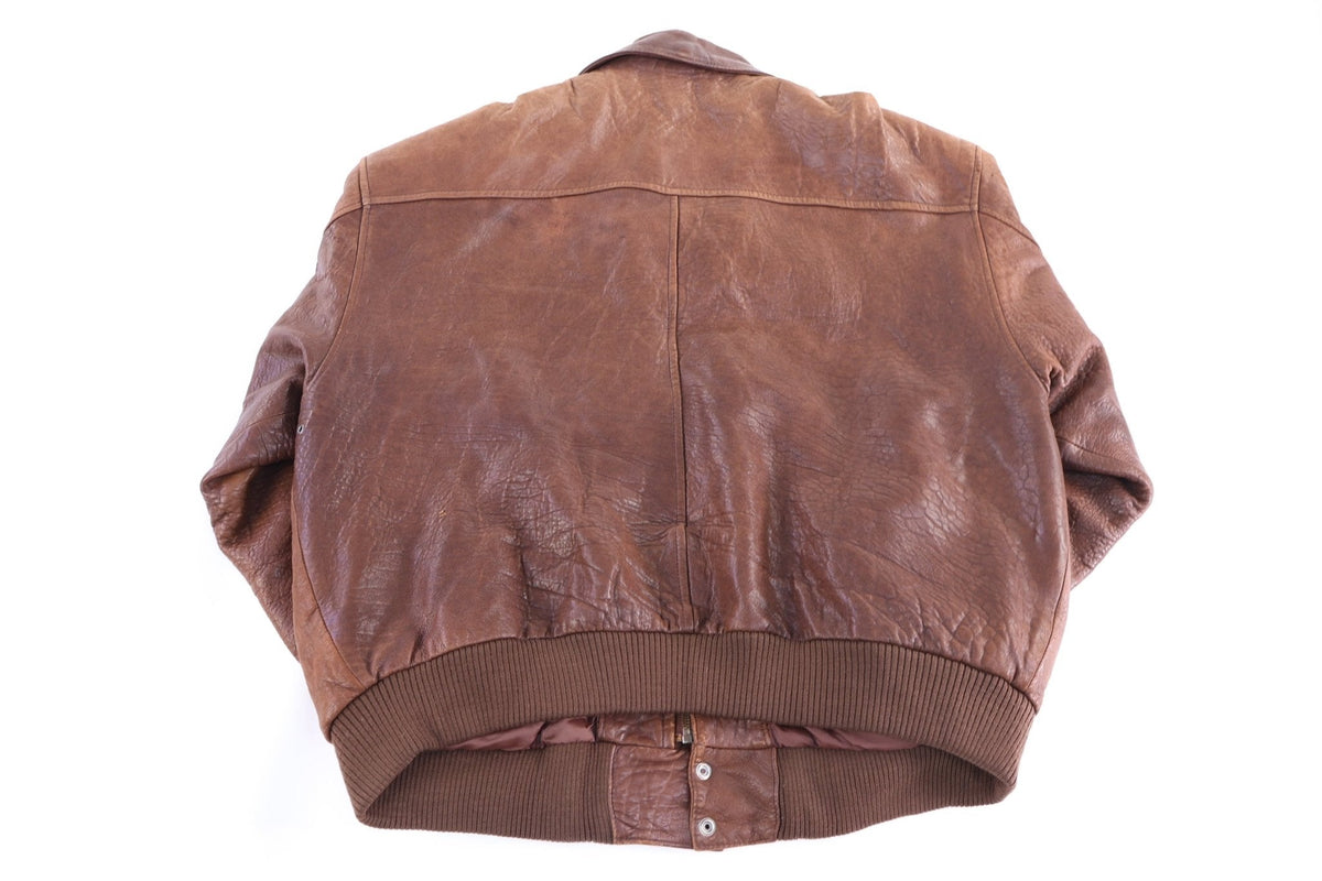 90's American Bound Brown Leather Jacket product image 2