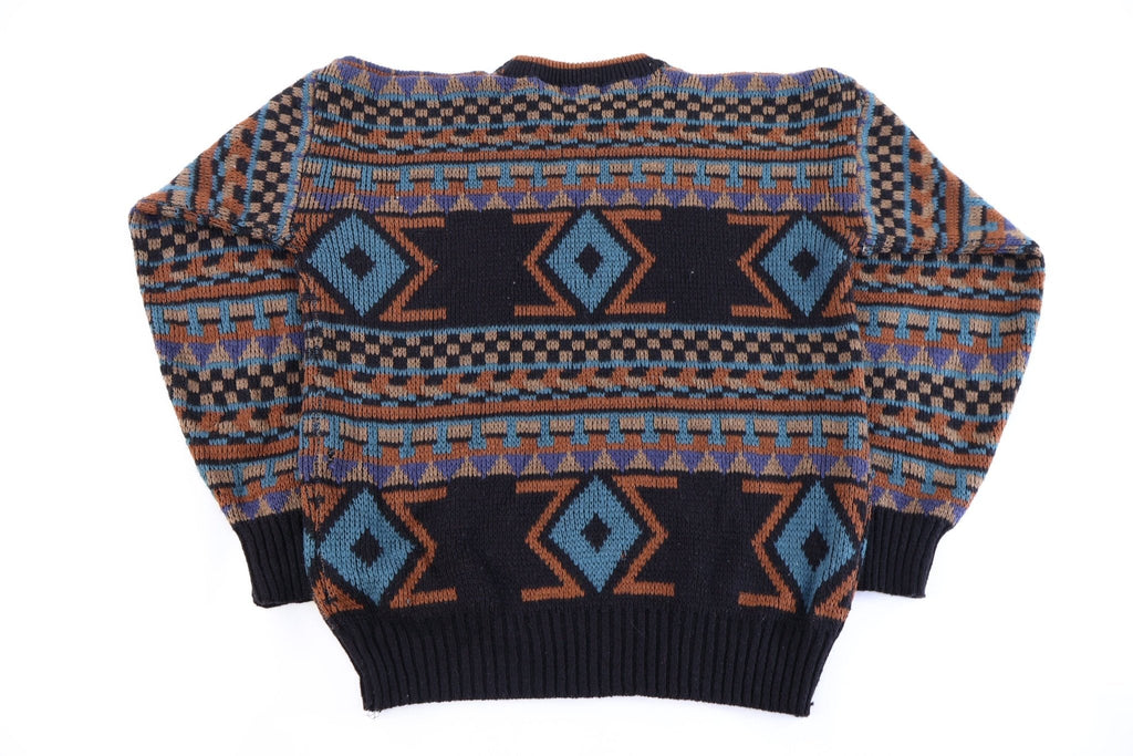 90's Campus Multipattern Knit Sweater