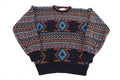 90's Campus Multipattern Knit Sweater