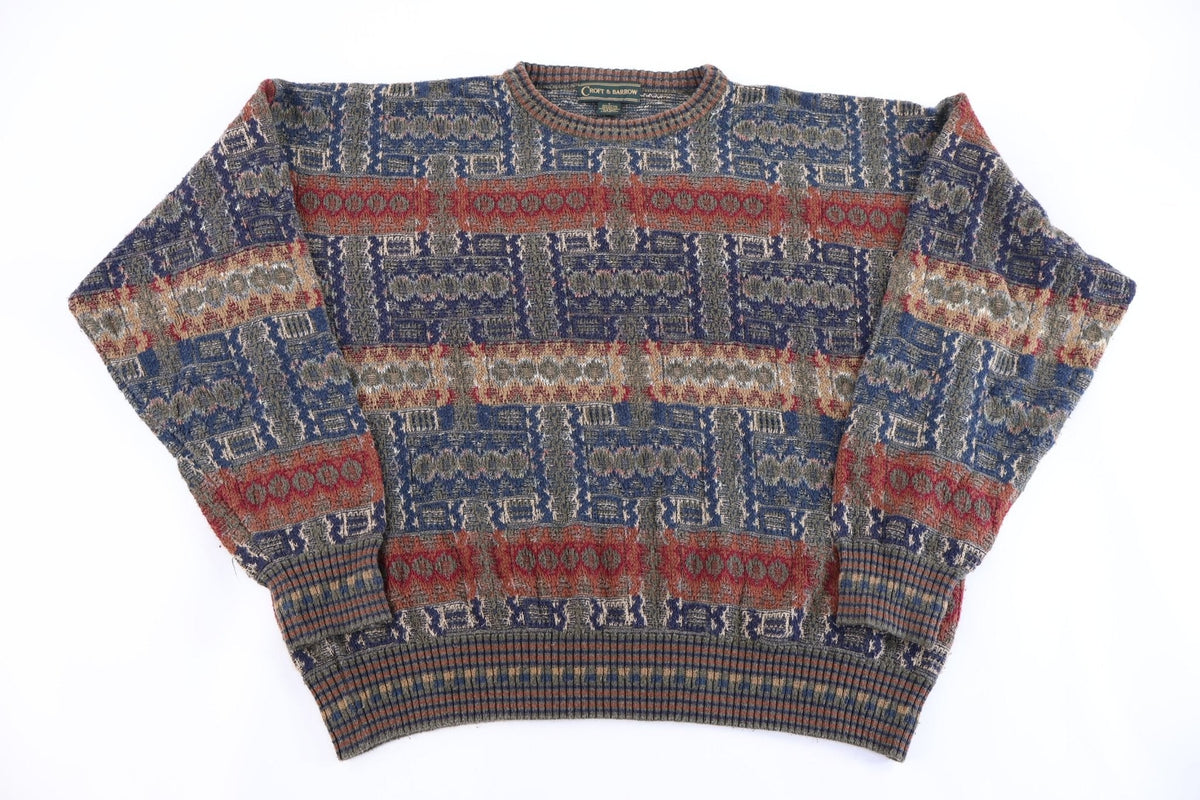 90's Croft & Barrow Multicolor Knit Sweater