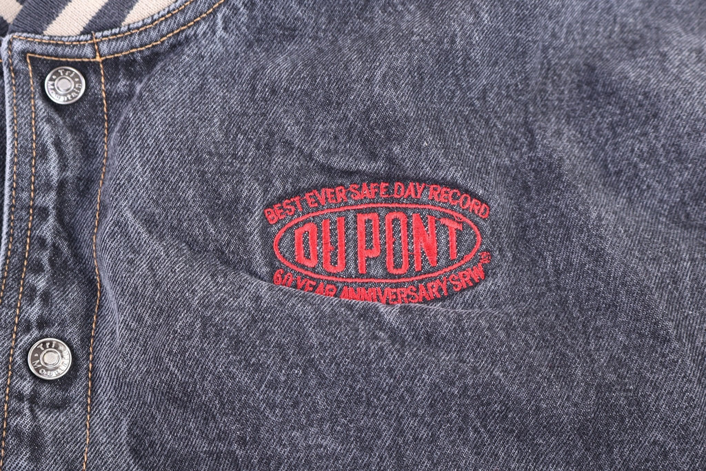 90's Dupont Multicolor Full Snap Bomber Jacket product image 3