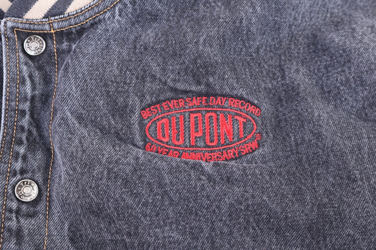 90's Dupont Multicolor Full Snap Bomber Jacket product image 3
