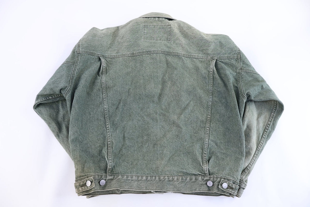 90's GUESS USA Green Denim Jacket product image 2