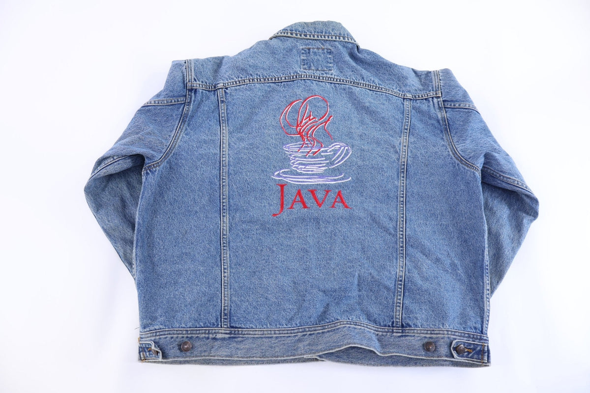 90's Java Program Logo Denim Jacket product image 1