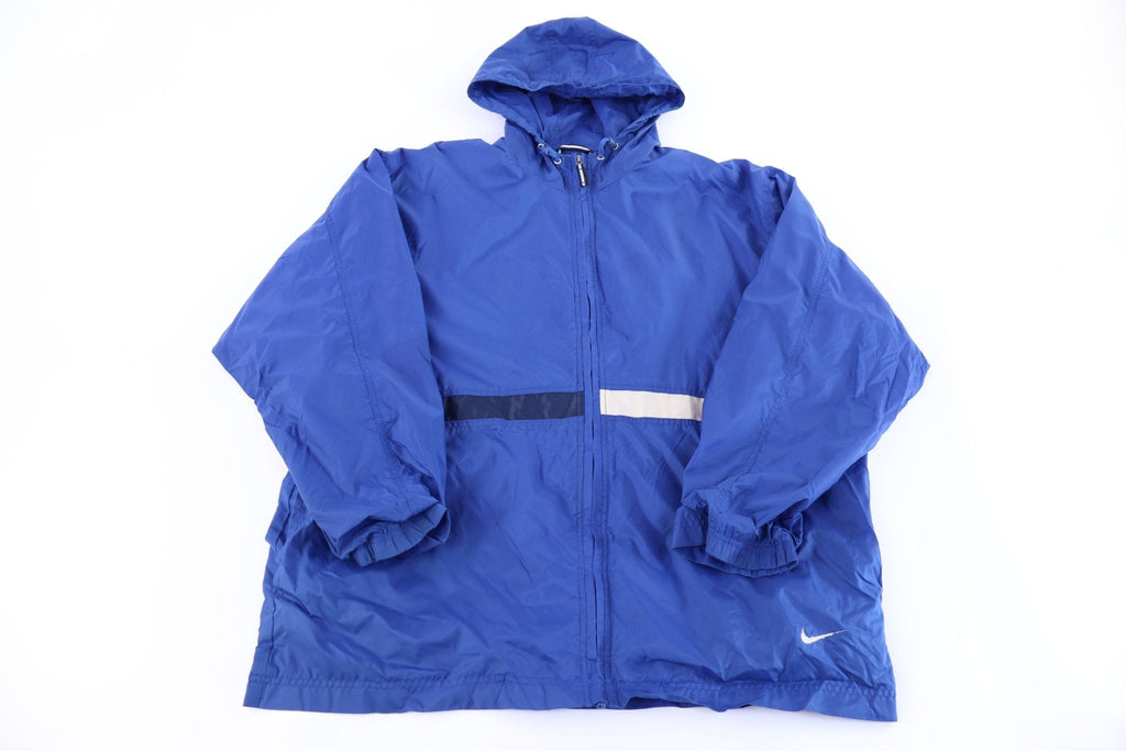 90's Nike Embroidered Logo Blue & White Full Zip Jacket product image 1