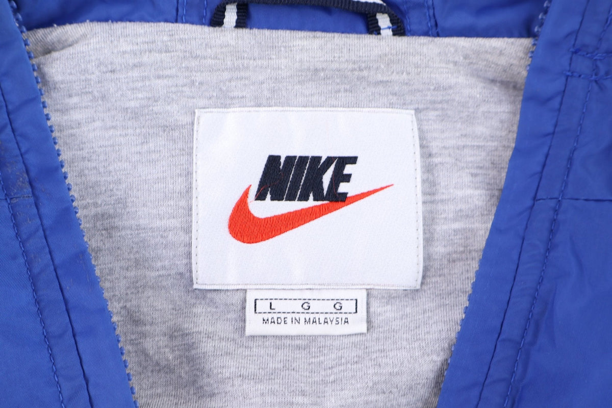 90's Nike Embroidered Logo Blue & White Full Zip Jacket product image 3
