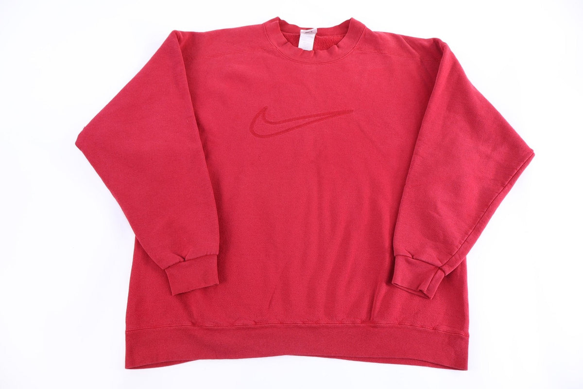 90's Nike Embroidered Logo Red Sweatshirt product image 1