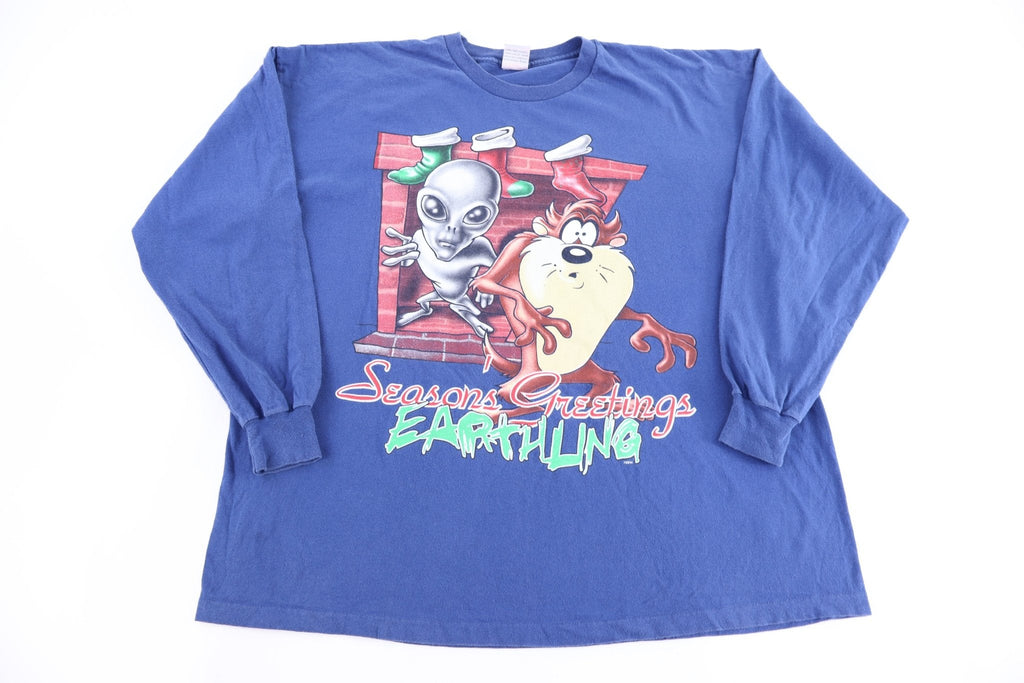 90's Season's Greetings Earthling LS T-shirt product image 1