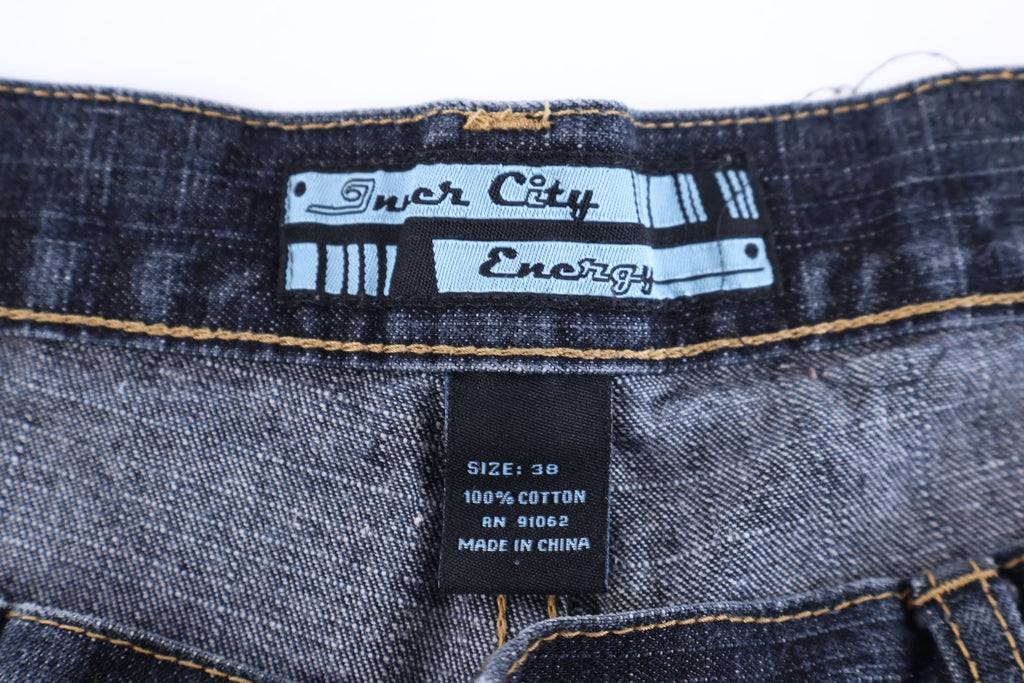 Y2K Inch City Energy Dark Wash Denim Shorts product image 4