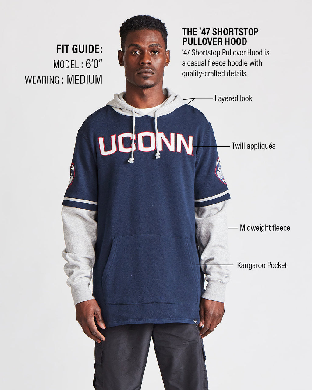 TAMPA BAY RAYS COOPERSTOWN TRIFECTA '47 SHORTSTOP PULLOVER product image 3