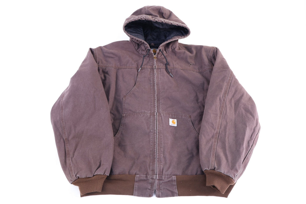 Carhartt Logo Patch Brown Full Zip Jacket product image 1