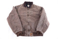 Carhartt Logo Patch Brown Full Zip Santa Fe Jacket product image 1