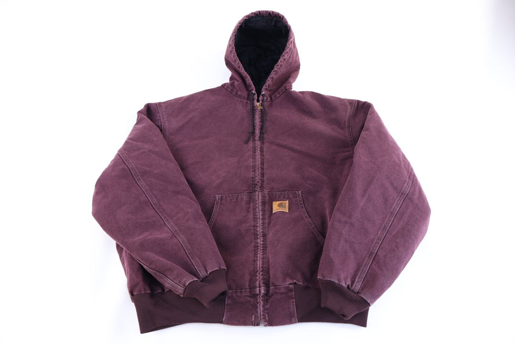 Carhartt Logo Patch Burgundy Full Zip Jacket product image 1