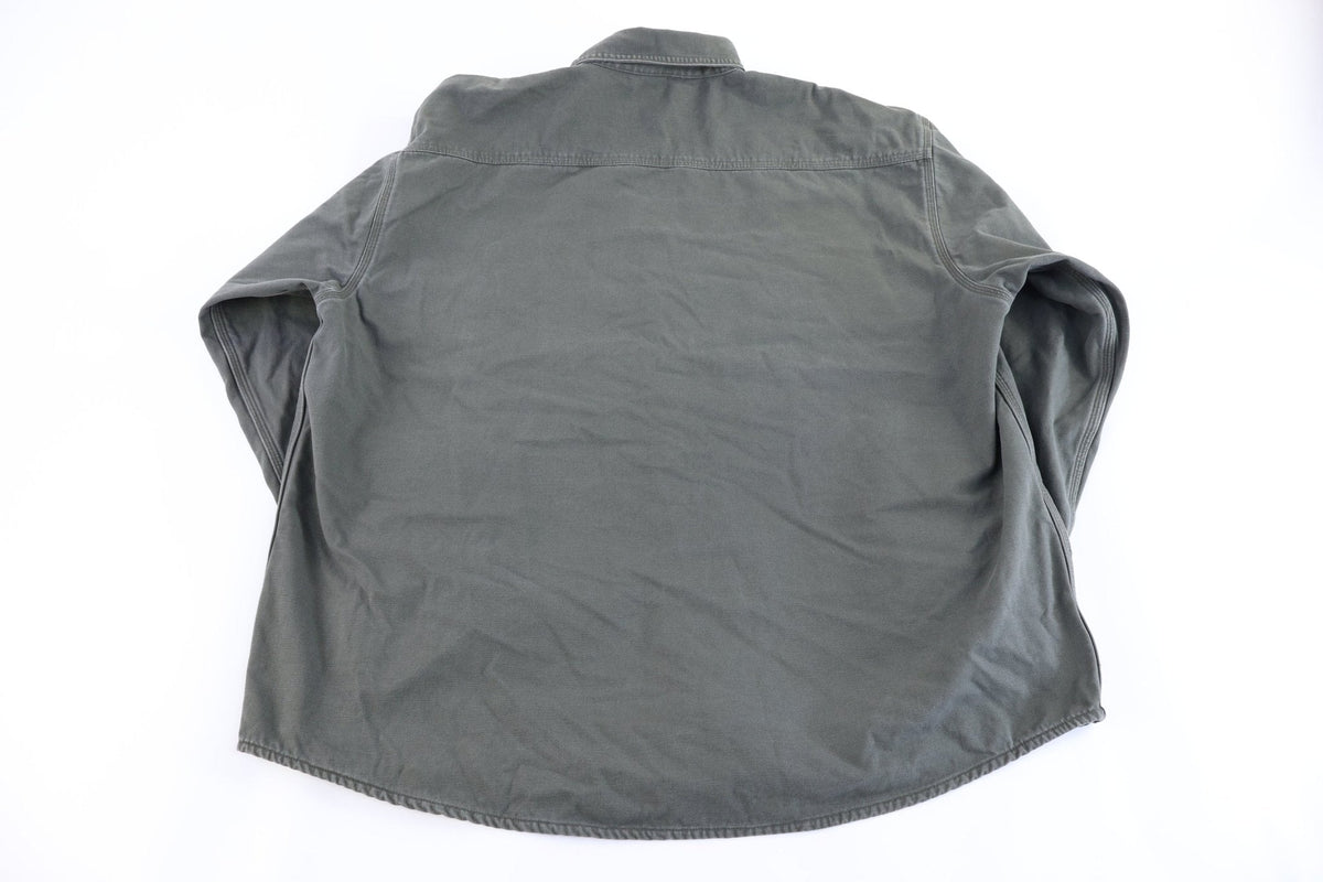 Carhartt Logo Patch Green LS Button Down