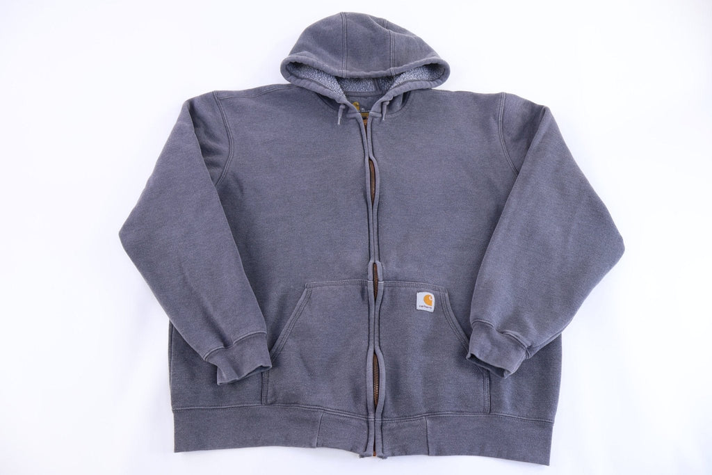 Carhartt Logo Patch Grey Full Zip Jacket product image 1