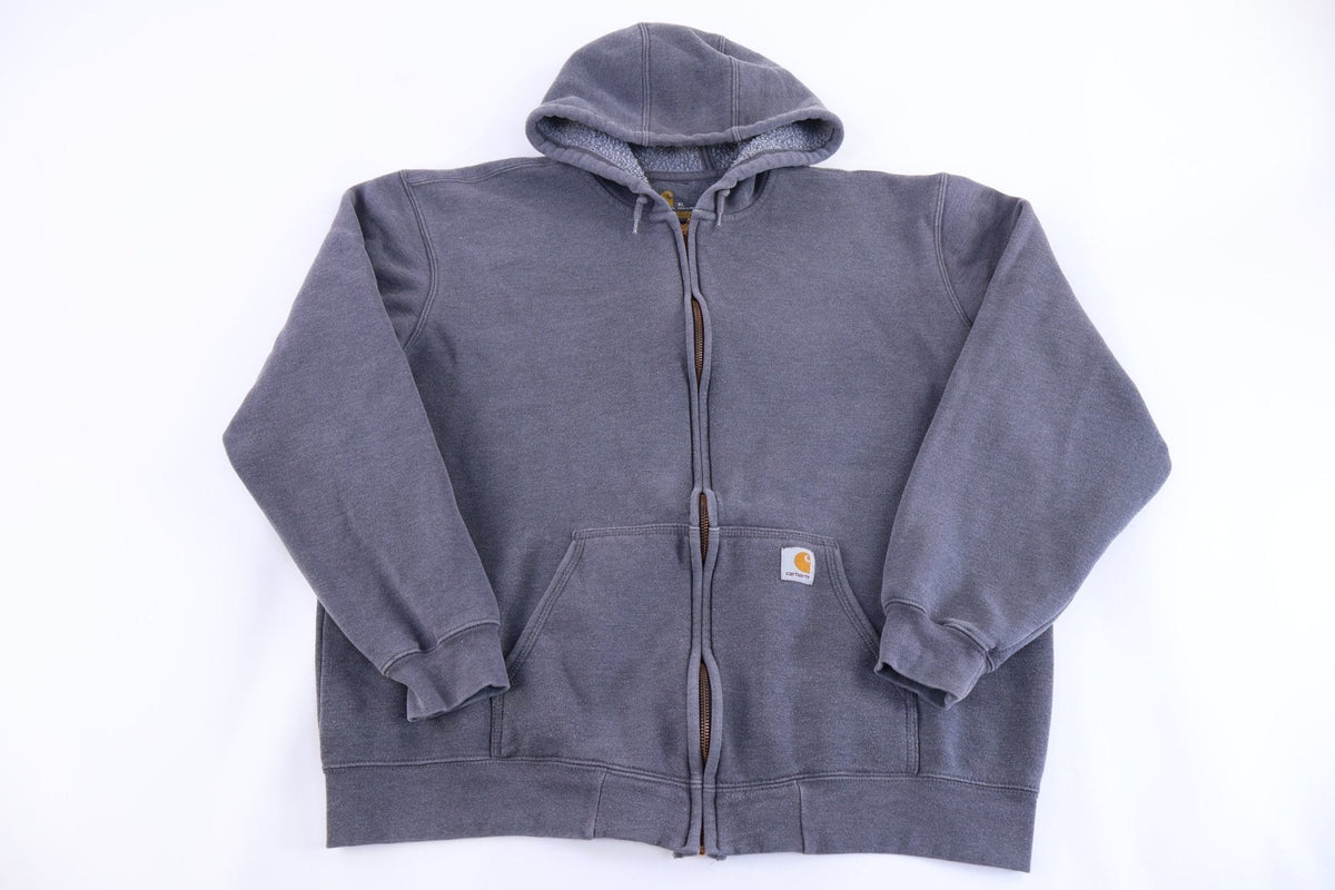 Carhartt Logo Patch Grey Full Zip Jacket product image 1